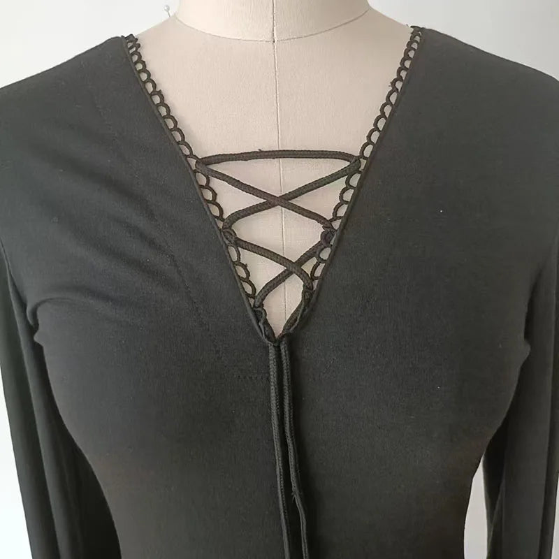 Oversized Gothic Batwing Sweater Dress with Alternative Streetwear Aesthetic