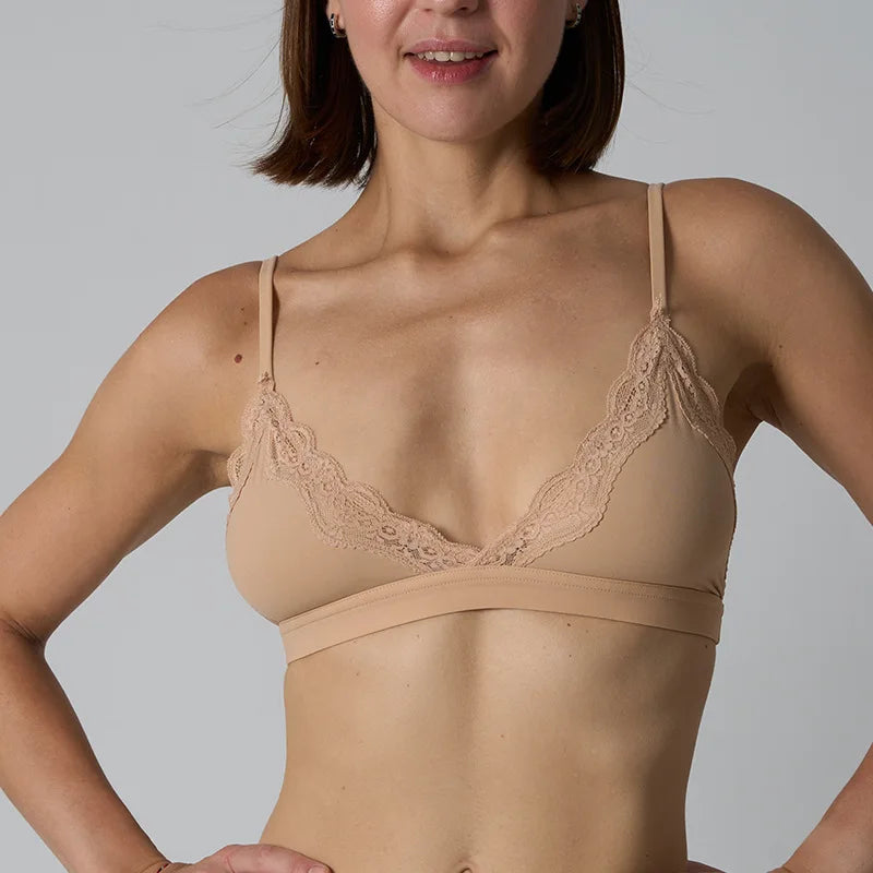 Rich Burgundy Lace-Trimmed Plunge Bralette and Lounge Short Set