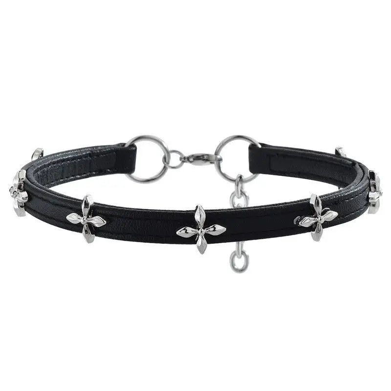 Minimalist Punk Collar Choker Necklace for Gothic Alternative Streetwear and Dark Fashion Looks