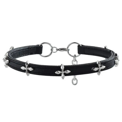 Minimalist Punk Collar Choker Necklace for Gothic Alternative Streetwear and Dark Fashion Looks
