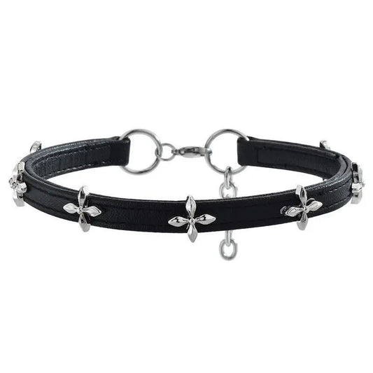 Minimalist Punk Collar Choker Necklace for Gothic Alternative Streetwear and Dark Fashion Looks