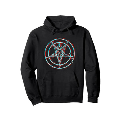 Minimalist Gothic Symbol Hoodie For Anime Streetwear Fashion