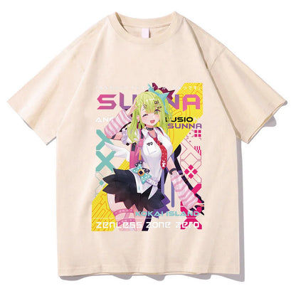 Kawaii Anime-Inspired Oversized Graphic Japanese Streetwear Casual Cotton T-Shirt