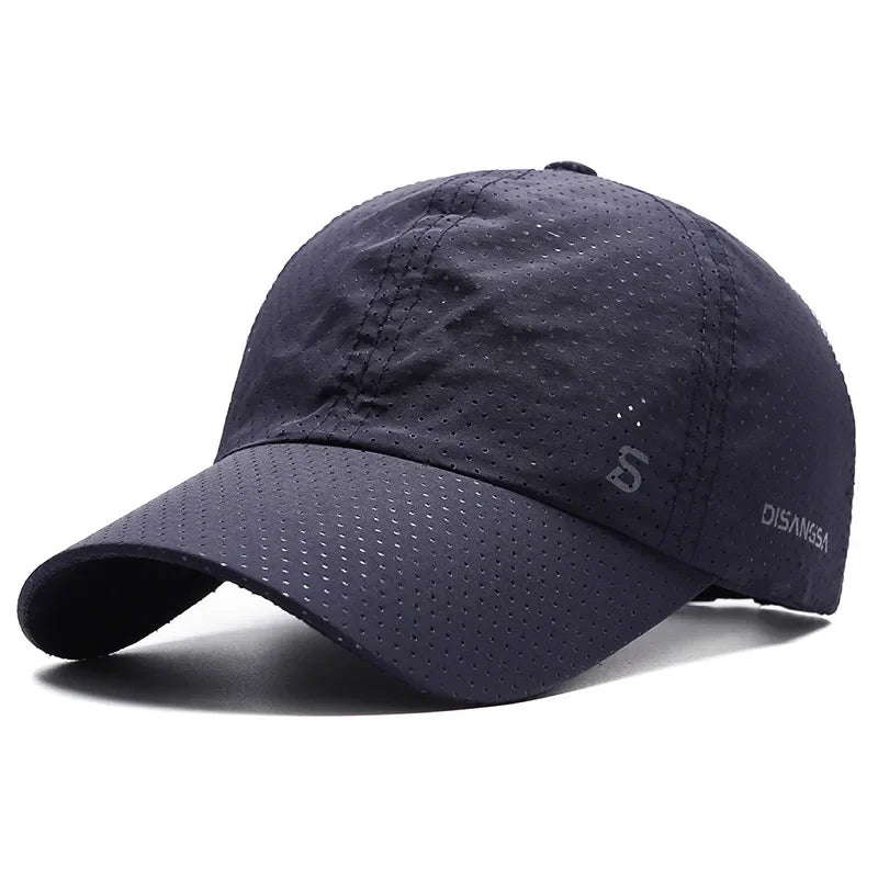 Unisex Quick Dry Mesh Baseball Cap with Adjustable Fit for Outdoor Sports and Travel