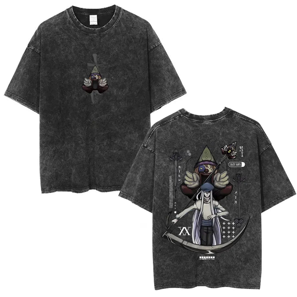 Anime Goth Mystic Ritual Oversized Vintage Streetwear Graphic T-Shirt