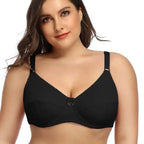 Full-Coverage Unlined Underwire Minimizer Bra with Delicate Bow Detail