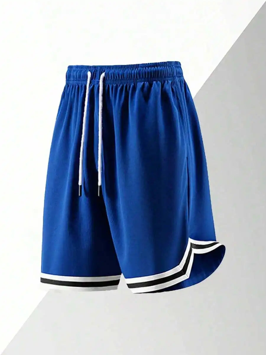 Men's Loose Fit Mesh Basketball Shorts with Elastic Waist and Athletic Everyday Comfort