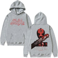 Gothic Manga Hoodie With Distressed Graphic Streetwear Aesthetic