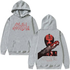Gothic Manga Hoodie With Distressed Graphic Streetwear Aesthetic