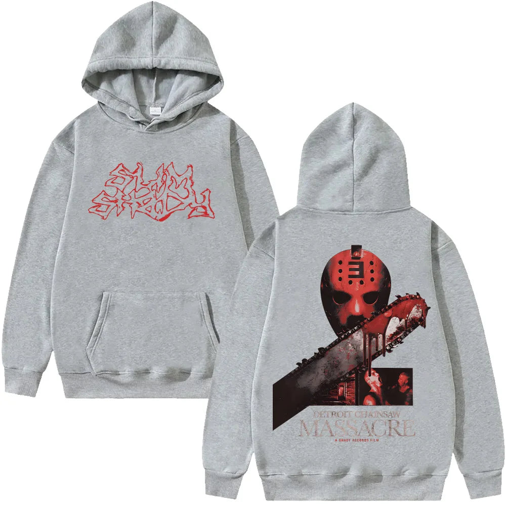 Gothic Manga Hoodie With Distressed Graphic Streetwear Aesthetic