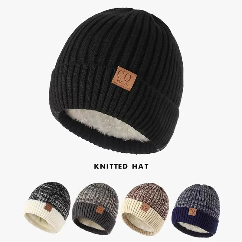 Brimless Ribbed Polyester Knit Beanie for Everyday Winter Casual Streetwear and Travel Comfort