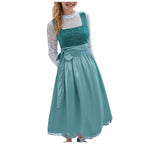 Vintage Inspired Lace Up Bodice Cottagecore Alternative Midi Dress