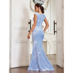 Sweetheart Neck Sequin Mermaid Maxi Dress With Sculpted Occasion Silhouette