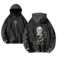 Anime Portrait Graphic Hoodie with Retro Manga Urban Streetwear Design