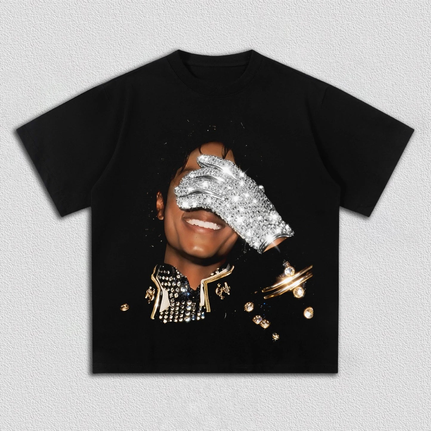 Oversized Graphic Cotton T-Shirt with Iconic Performance-Inspired Streetwear Artwork