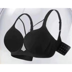 Seamless Smooth Push-Up Bra with Wide Side Support and Adjustable Straps