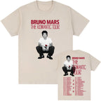 Vintage Tour-Inspired Graphic Cotton Streetwear T-Shirt with Retro Front Print