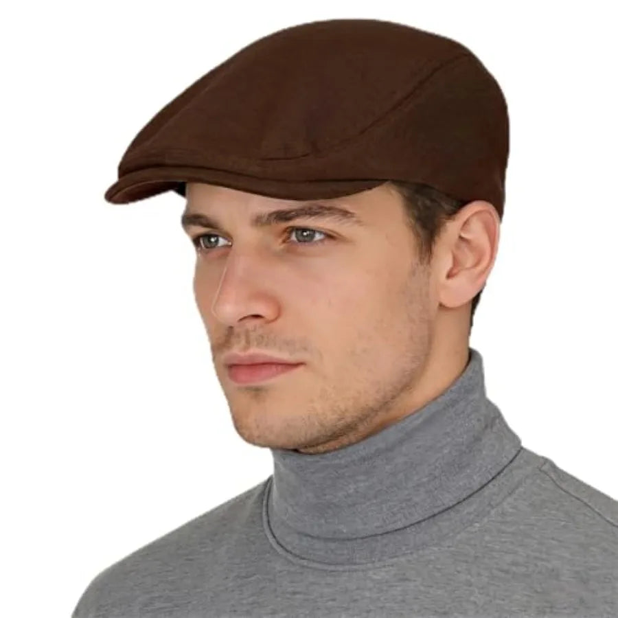 Classic Cotton Ivy Flat Cap Minimalist Driving Beret for Everyday Casual Streetwear Style