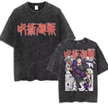 Kawaii Anime Goth Streetwear Tee with Retro Manga Graphic Design