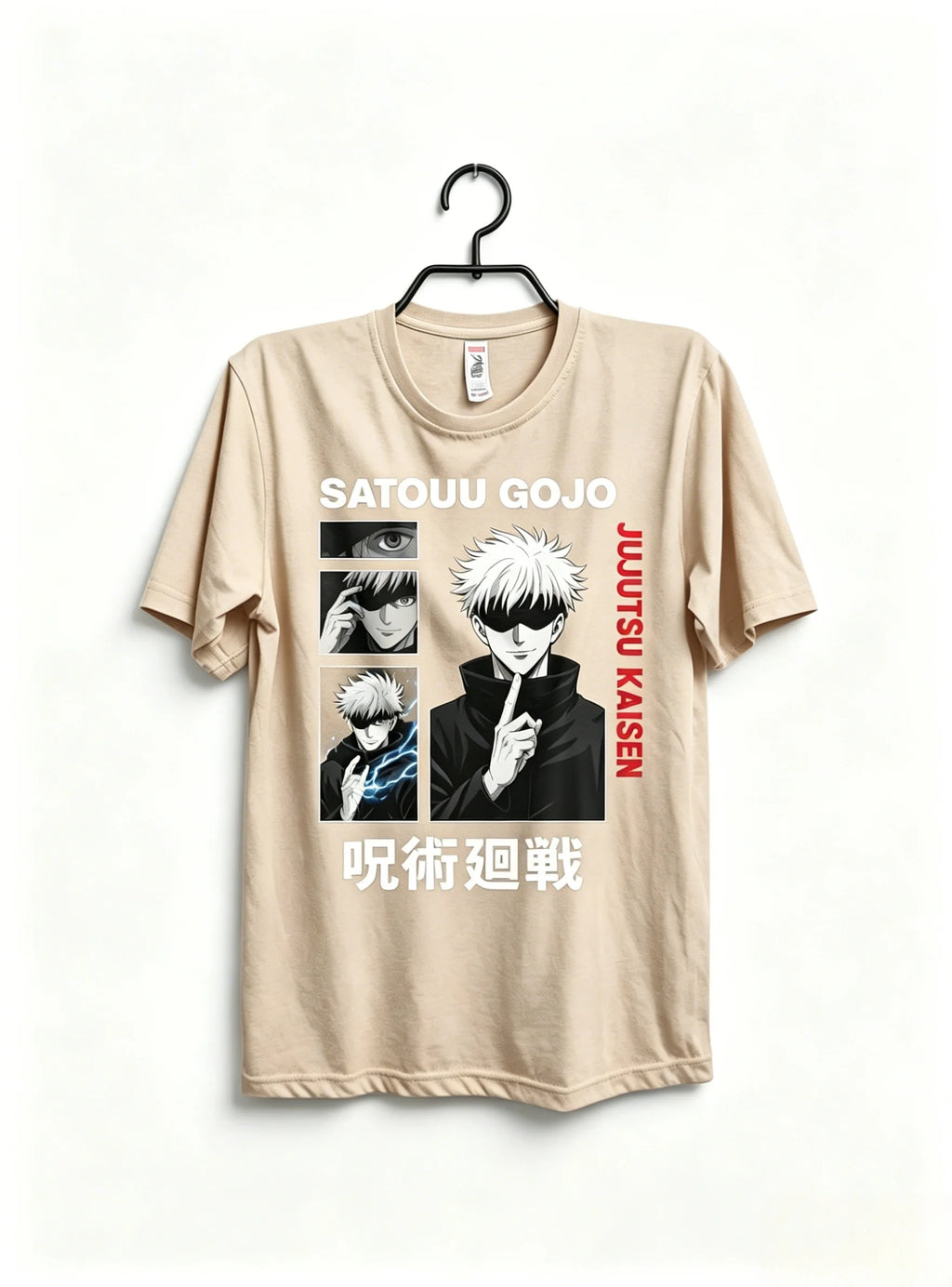 Anime Sorcerer Oversized Japanese Streetwear Graphic Cotton Casual T-Shirt