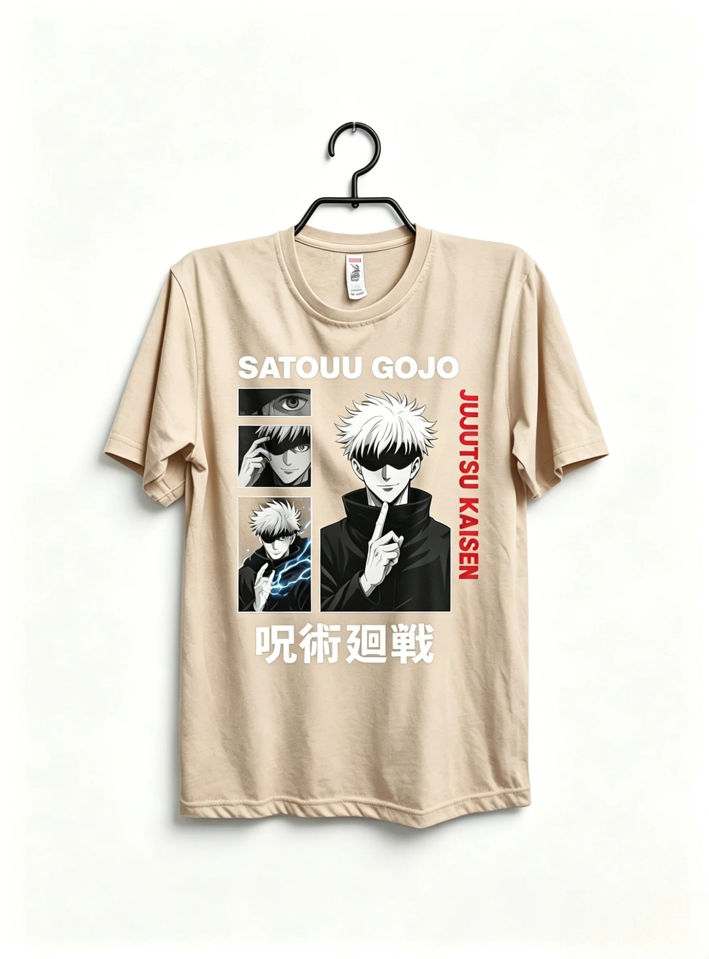 Anime Sorcerer Oversized Japanese Streetwear Graphic Cotton Casual T-Shirt