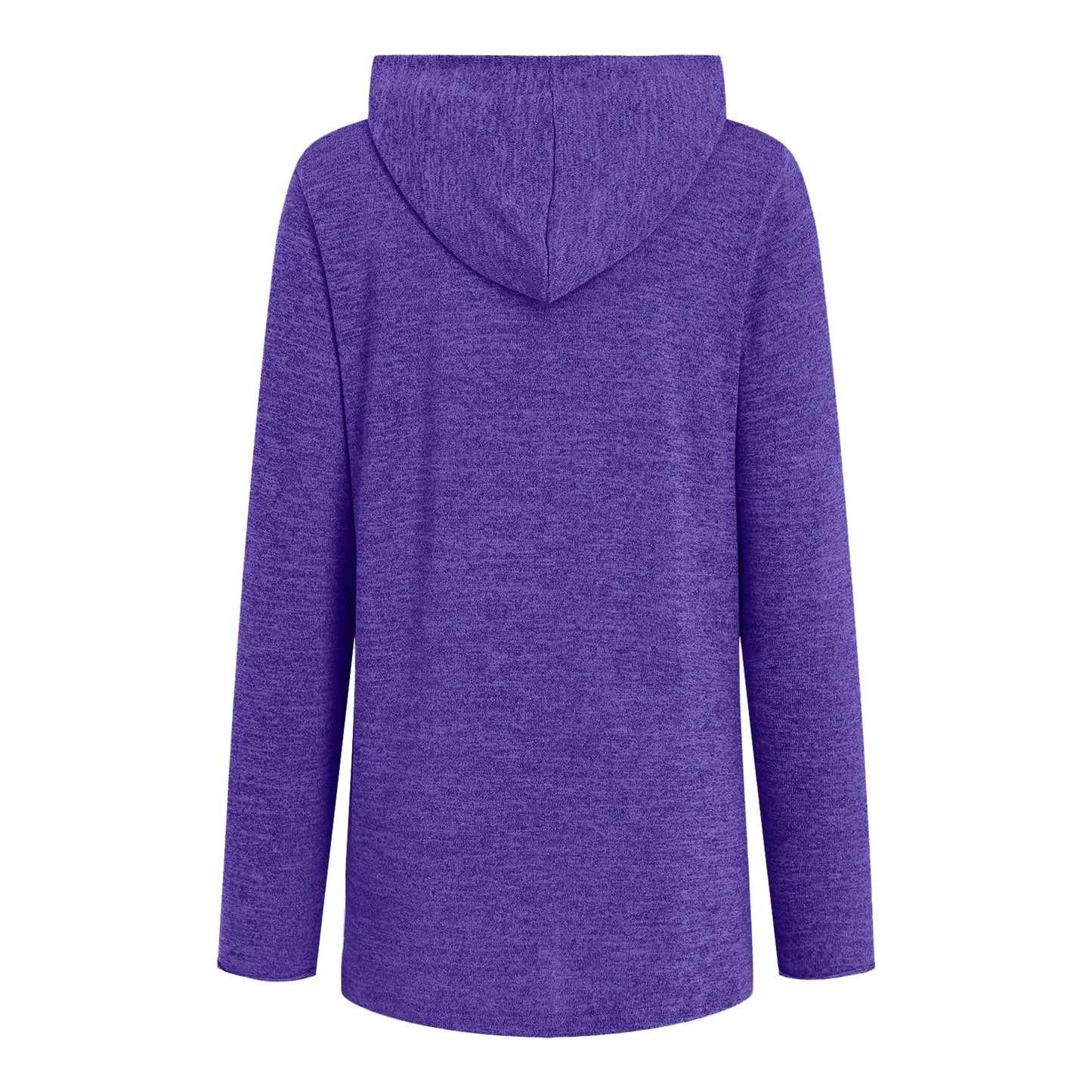 Relaxed Asymmetrical Hem Hooded Pullover for Casual Everyday Streetwear