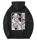 Anime Skeleton Art Hoodie with Dark Manga Streetwear Design
