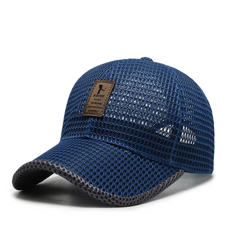 Unisex Breathable Mesh Snapback Baseball Cap for Casual Outdoor Sports and Everyday Wear