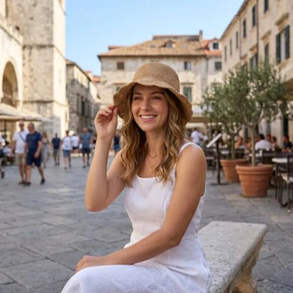 Lightweight Crochet Style Bucket Hat for Casual Outdoor Travel and Everyday Summer Wear