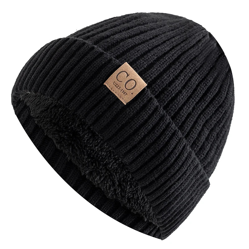 Fleece Lined Knit Beanie with Wind Resistant Design for Everyday Outdoor Winter Comfort