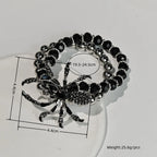 Gothic Spider Bracelet with Web Inspired Alternative Fashion Details