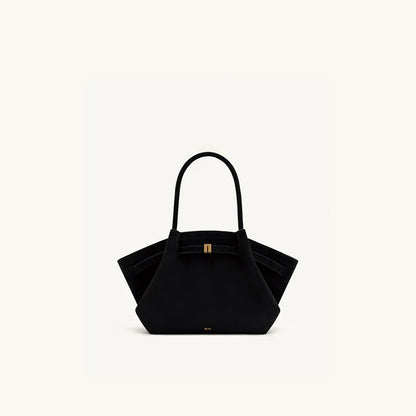 Structured Dumpling Tote Bag with Top Handle Large Capacity Design