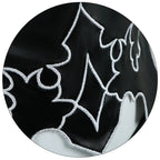 Fierce Glossy Black Cutout Bodysuit with Asymmetrical Leg Accents and Gloves