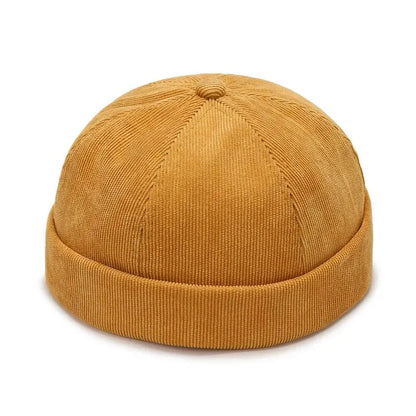 Minimalist Brimless Polyester Knit Beanie for Everyday Casual Streetwear Four Season Fashion Style