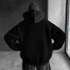 Dark Anime Cyber Streetwear Hoodie with Manga-Inspired Neon Character Artwork