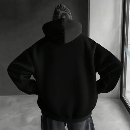Dark Anime Cyber Streetwear Hoodie with Manga-Inspired Neon Character Artwork