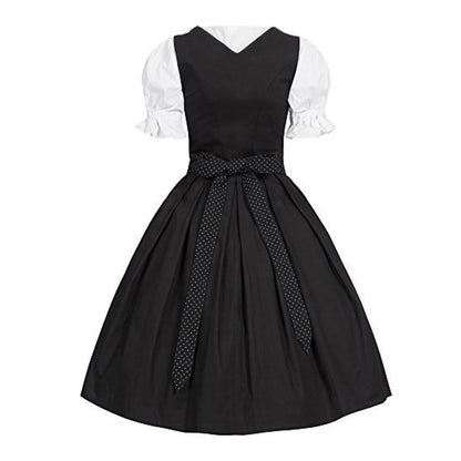 Classic Lace Up Corset Style Alternative Pinafore Midi Dress