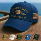 Vintage Embroidered Adjustable Cotton Baseball Cap with Curved Brim for Everyday Casual Style