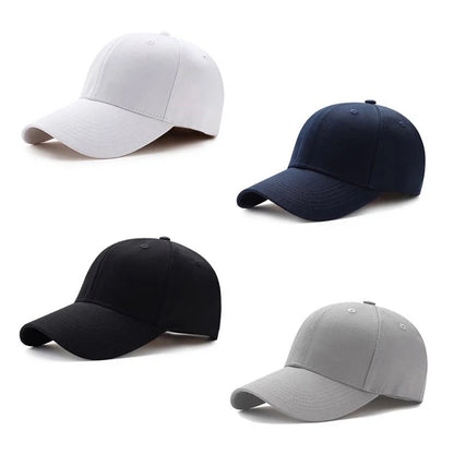 Minimalist Solid Baseball Cap Adjustable Curved Brim Casual Streetwear Fashion Hat