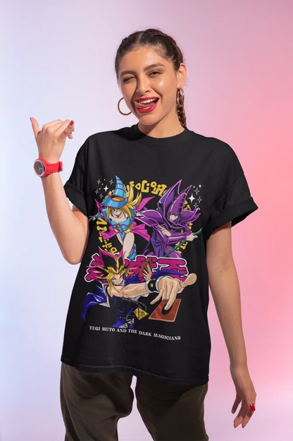 Cosmic Villain Anime Graphic Oversized Streetwear Cotton Casual T-Shirt