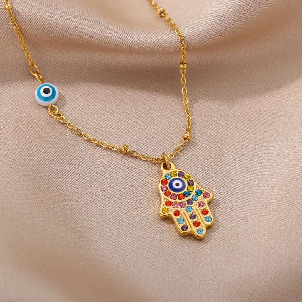Protective Symbol Pendant Necklace for Bohemian Gothic and Alternative Fashion