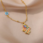 Protective Symbol Pendant Necklace for Bohemian Gothic and Alternative Fashion