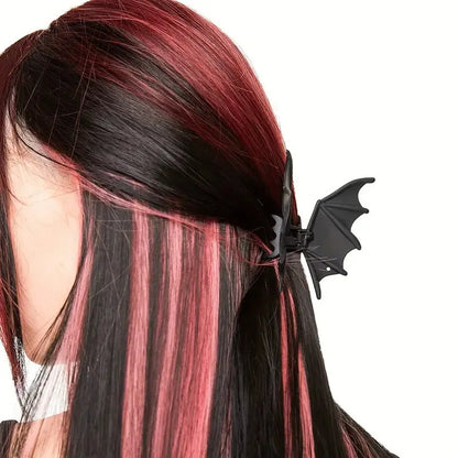 Gothic Bat Wing Hair Claw Clip Alternative Statement Hairstyle Accessory