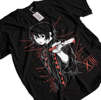 Anime Assassin Graphic Streetwear T-Shirt with Dark Manga-Inspired Gothic Aesthetic