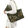 Utility Inspired Oversized Tote Bag with Relaxed Shoulder Carry