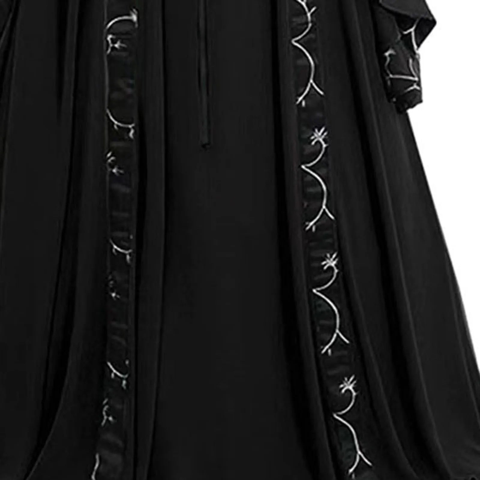 Elegant Lace-Up Gothic Maxi Dress with Dark Alternative Fashion Style