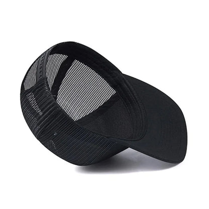 Unisex Breathable Trucker Baseball Cap with Mesh Back for Casual Outdoor Everyday Wear