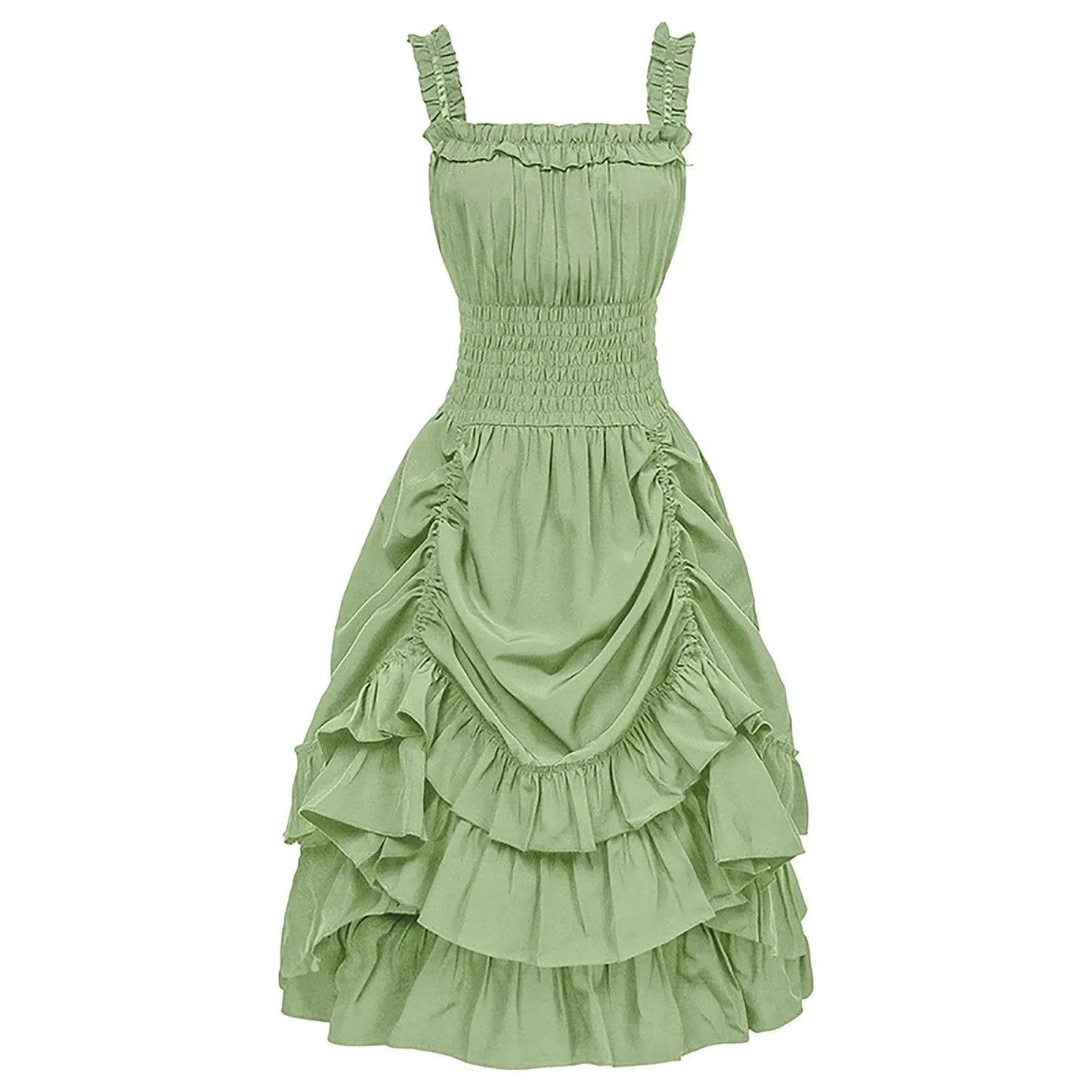 Layered Ruffle Gothic Mini Dress with Coquette Alternative Fashion Aesthetic