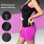 Underbust Waist Cincher Vest with Adjustable Straps and Zip Closure