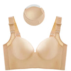 Full-Coverage Wireless Push-Up Bra with Smooth Molded Cups and Convertible Straps
